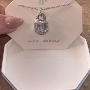 Locked and Loaded brand new OG necklace all diamond cz on rhodium.